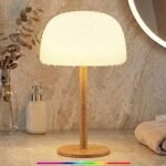 Waterproof Shower Lamp Cordless Lamp – 7500mAh Rechargeable Table Lamp, Bathroom Lamp, RGB 15 Colors & 3 Color Temperature Touch Dimmable, Battery Lamp for Inside Shower, Bathtub, Kitchen, Outdoor [Energy Class A]