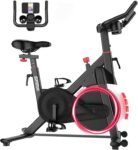Superun Exercise Bikes for Home Use Spinning Bike with Adjustable Magnetic Resistance, Stationary Bike with LCD Display and APP, 136 kg Weight Capacity UK Stock Fast Door to Door Delive