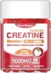 Creatine Monohydrate 5000mg Gummies – Sugar-Free Muscle Support Supplement with Electrolytes & Vitamin D3 for Strength, Performance & Recovery