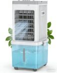 12L Portable Air Cooler Fan – Quiet Evaporative Air Conditioner with 3 Speeds, 120° Oscillation, Low Energy Cooling, Wheels for Easy Movement, Ideal for Home, Office & Bedroom