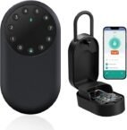 SEPOX Smart Key Lockbox, Portable & Outdoor Wall Mounted Key Safe with Bluetooth & App Control – Weatherproof Aluminum, Anti-Peep Keypad,Removable Shackle,for Airbnb,Office,Home,Garage,Guest Access