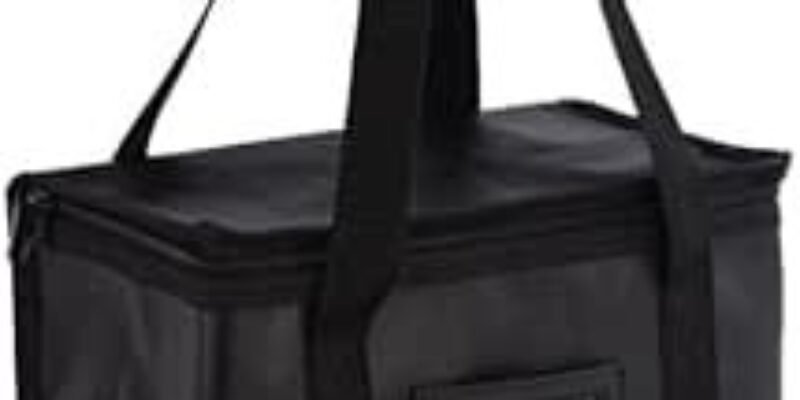 Cool Bag Insulated Lunch Bag 28L, Portable Cool Bag Lunch Box – Lunch Bag for Men with Handle, PE Lined Cooler Bag with Transparent Pocket for Food Labelling, Picnic, Camping & Travel