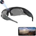 Wifi Camera Sunglasses Sports HD 4K Video Recording Glasses DVR Eyewear with UV400 Protection Polarized Lenses for Outdoor